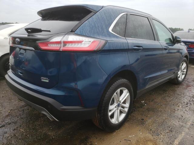 2FMPK3J98LBB21557 - 2020 FORD EDGE SEL BLUE photo 4