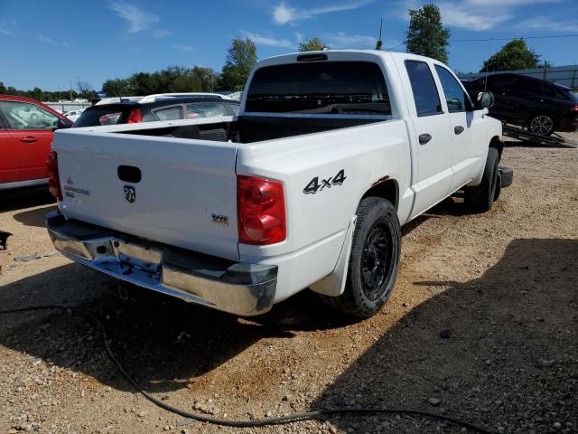 1D7HW48N05S127678 - 2005 DODGE DAKOTA QUA WHITE photo 4