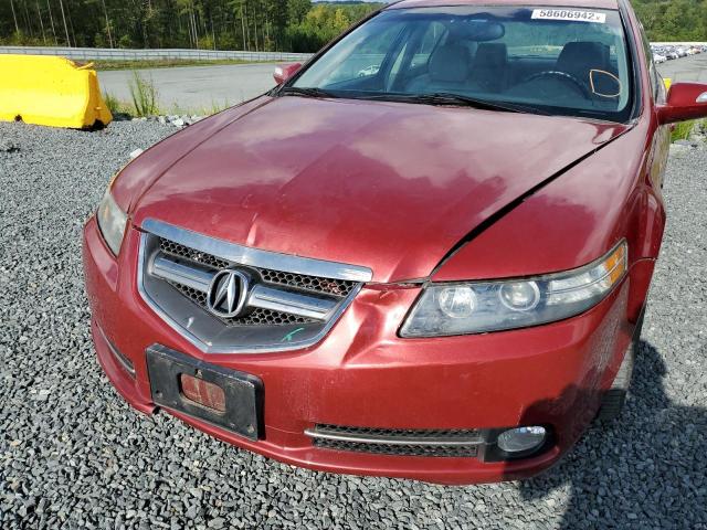 19UUA76527A014935 - 2007 ACURA TL TYPE S RED photo 9