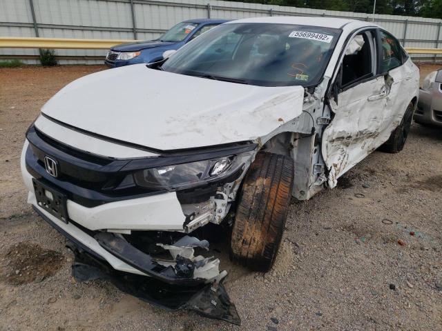 2HGFC2F89MH522154 - 2021 HONDA CIVIC SPOR WHITE photo 2