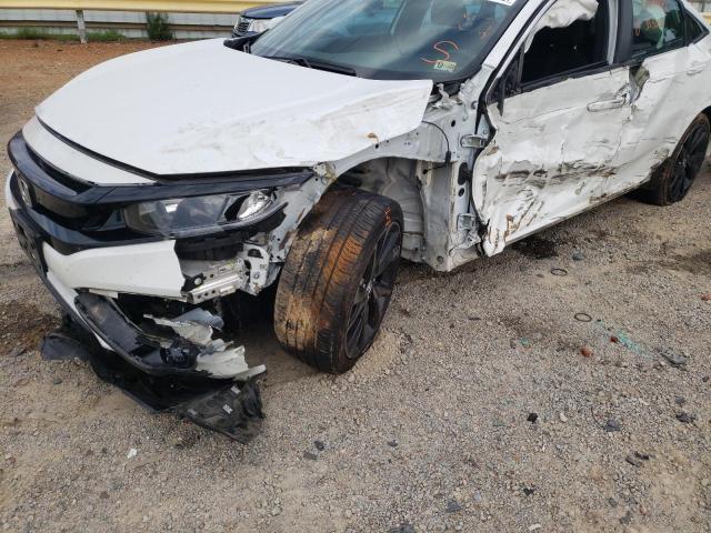 2HGFC2F89MH522154 - 2021 HONDA CIVIC SPOR WHITE photo 9
