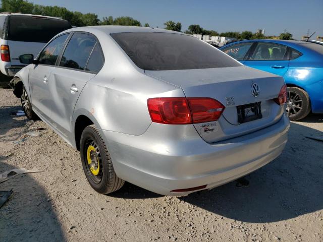3VW1K7AJ2EM428524 - 2014 VOLKSWAGEN JETTA BASE 银色 照片 3