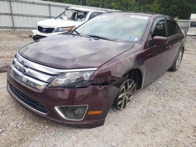 3FAHP0CGXBR126480 - 2011 FORD FUSION SEL MAROON photo 2