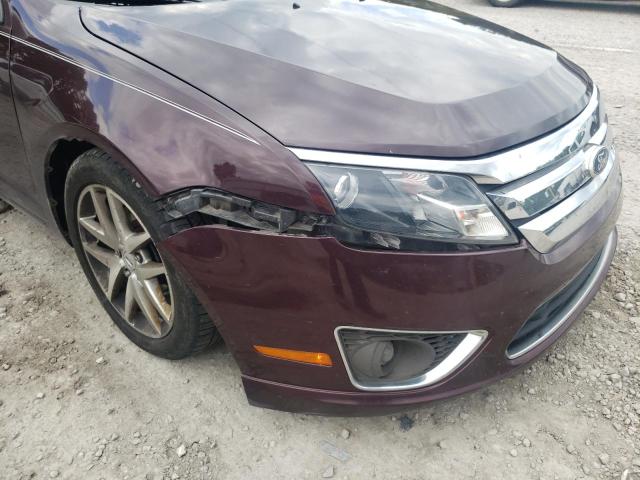 3FAHP0CGXBR126480 - 2011 FORD FUSION SEL MAROON photo 9