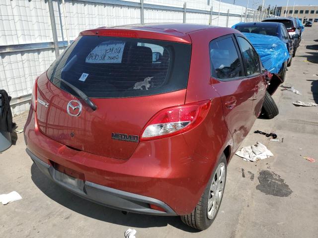 JM1DE1KY2E0172467 - 2014 MAZDA MAZDA2 SPO MAROON photo 4