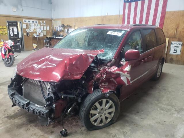 2C4RC1BG3ER348242 - 2014 CHRYSLER TOWN & COU RED photo 2