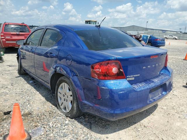 1C3CDZAB3DN627147 - 2013 DODGE AVENGER SE BLUE photo 3