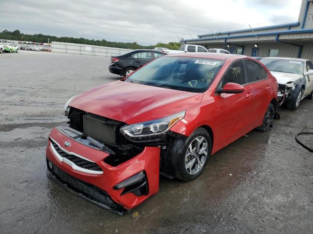 3KPF24AD7KE086057 - 2019 KIA FORTE FE RED photo 2