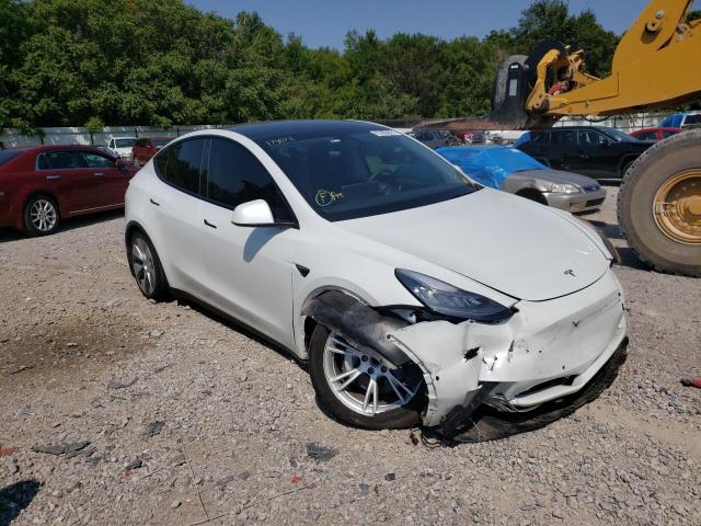 5YJYGDED9MF174013 - 2021 TESLA MODEL Y أبيض صورة 1