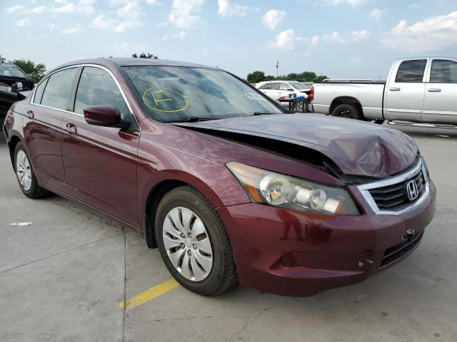 1HGCP2F36AA158104 - 2010 HONDA ACCORD LX MAROON photo 1