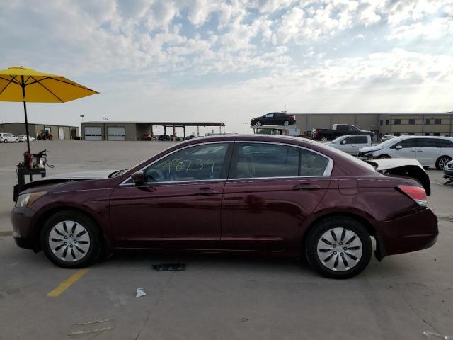 1HGCP2F36AA158104 - 2010 HONDA ACCORD LX MAROON photo 9