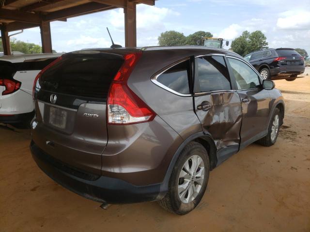 5J6RM4H72CL049525 - 2012 HONDA CR-V EXL BROWN photo 4