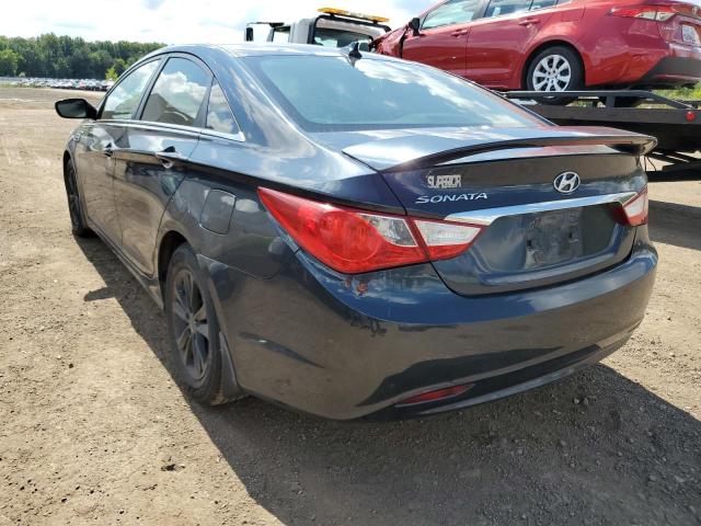 5NPEB4AC0DH581234 - 2013 HYUNDAI SONATA GLS BLUE photo 3