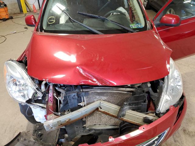 3N1CN7AP5DL837177 - 2013 NISSAN VERSA S MAROON photo 7