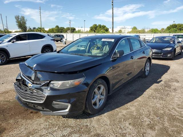 1G1ZB5ST8GF182519 - 2016 CHEVROLET MALIBU LS BLACK photo 2