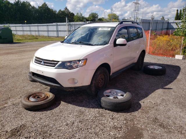 JA4LT21W49Z603815 - 2009 MITSUBISHI OUTLANDER WHITE photo 2