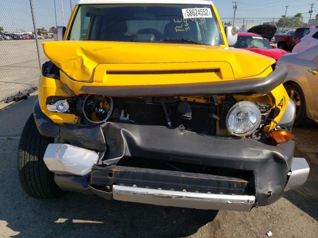 JTEBU11F48K020155 - 2008 TOYOTA FJ CRUISER YELLOW photo 9