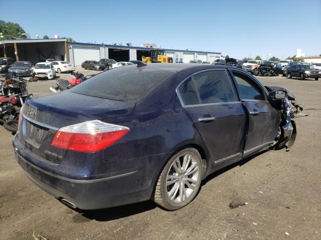 KMHGC4DF6BU129122 - 2011 HYUNDAI GENESIS 4. BLUE photo 4