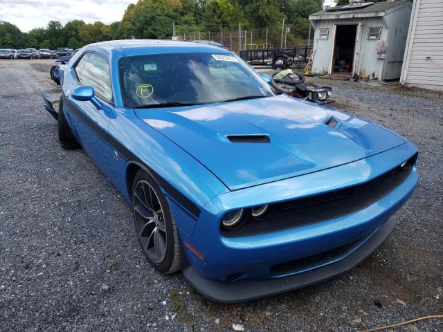 2C3CDZFJ3GH106748 - 2016 DODGE CHALLENGER BLUE photo 1