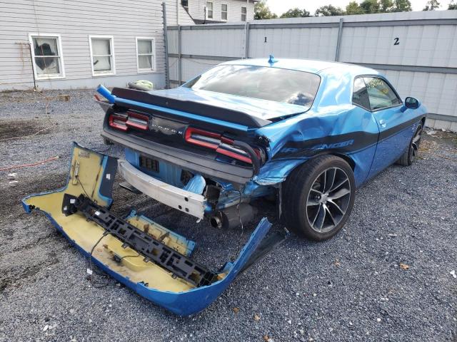 2C3CDZFJ3GH106748 - 2016 DODGE CHALLENGER BLUE photo 4