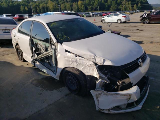 3VW2K7AJ4CM366089 - 2012 VOLKSWAGEN JETTA BASE WHITE photo 1