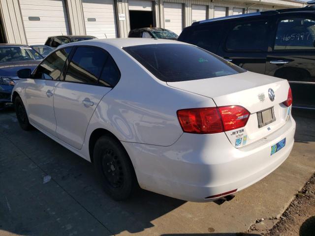 3VW2K7AJ4CM366089 - 2012 VOLKSWAGEN JETTA BASE WHITE photo 3