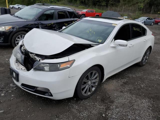 19UUA8F33DA018301 - 2013 ACURA TL SE WHITE photo 2