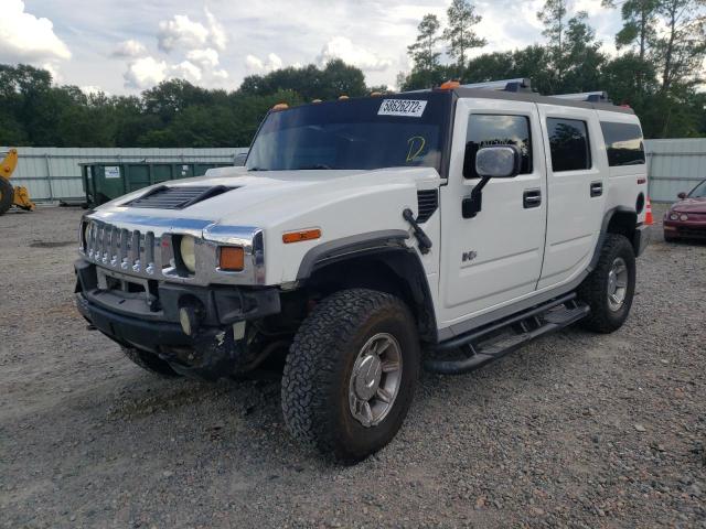 5GRGN23U65H110455 - 2005 HUMMER H2 WHITE photo 2