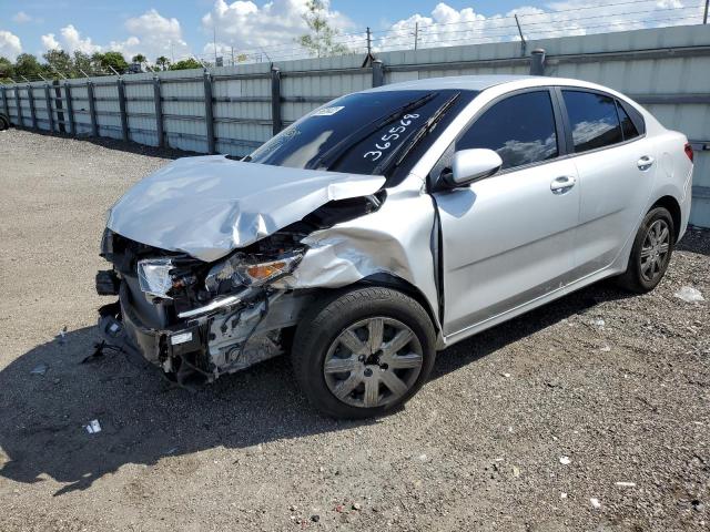 3KPA24AD7ME365568 - 2021 KIA RIO LX SILVER photo 2