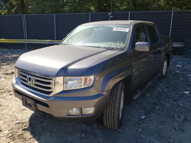 5FPYK1F54DB009501 - 2013 HONDA RIDGELINE GRAY photo 2