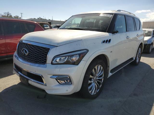 JN8AZ2NE5F9085582 - 2015 INFINITI QX80 WHITE photo 2