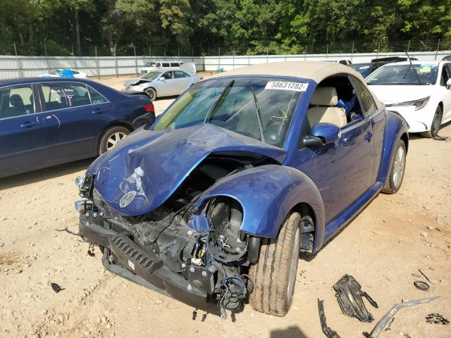 3VWRF31Y98M417750 - 2008 VOLKSWAGEN NEW BEETLE 蓝色 照片 2