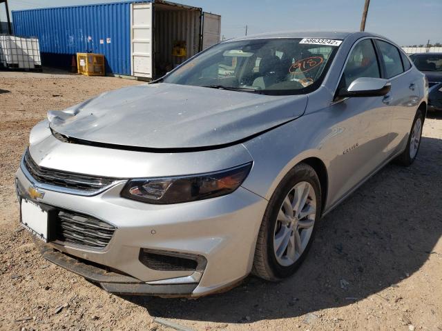 1G1ZF5SU6JF282901 - 2018 CHEVROLET MALIBU HYB SILVER photo 2