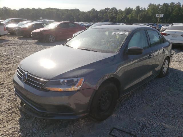 3VW2K7AJ3FM320578 - 2015 VOLKSWAGEN JETTA BASE 灰色 照片 2