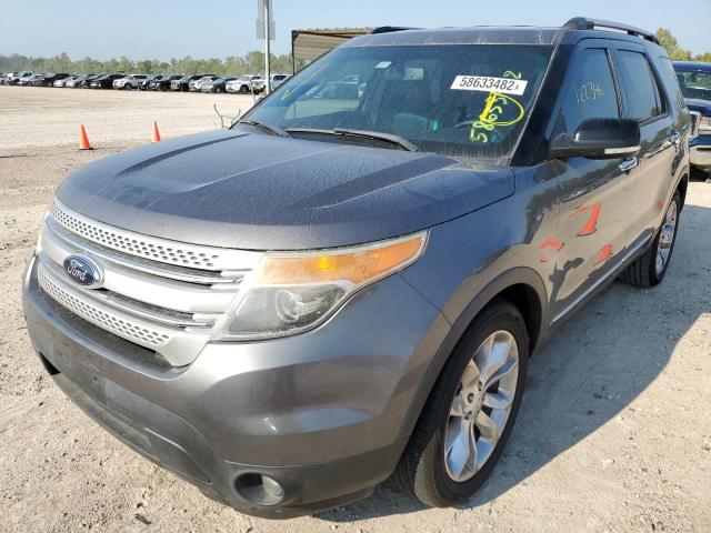 1FM5K7D81EGB51898 - 2014 FORD EXPLORER X GRAY photo 2