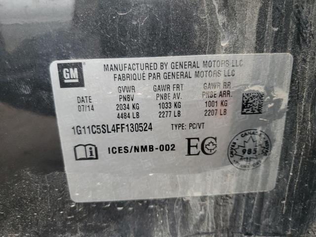 1G11C5SL4FF130524 - 2015 CHEVROLET MALIBU 1LT 灰色 照片 10