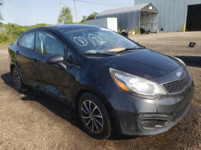 KNADM4A39E6367499 - 2014 KIA RIO LX BLACK photo 1