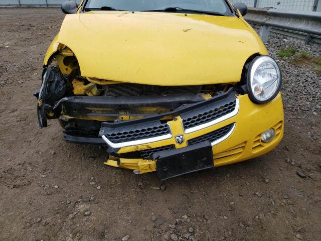 1B3ES56C14D521999 - 2004 DODGE NEON SXT YELLOW photo 9