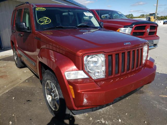 1J8GN28K88W152238 - 2008 JEEP LIBERTY SP BURGUNDY photo 1