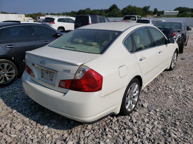 JNKBY01E67M401419 - 2007 INFINITI M45 BASE WHITE photo 4