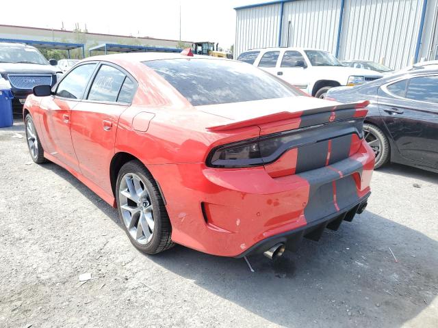 2C3CDXHG9LH138751 - 2020 DODGE CHARGER GT RED photo 3