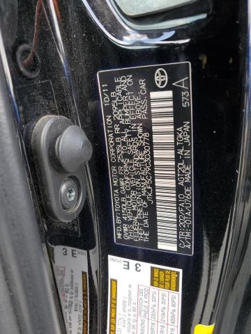 JTKJF5C79C3030778 - 2012 TOYOTA SCION TC შავი ფოტო 10