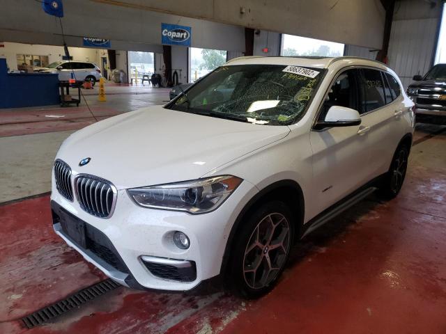 WBXHT3C34H5F84666 - 2017 BMW X1 XDRIVE2 WHITE photo 2