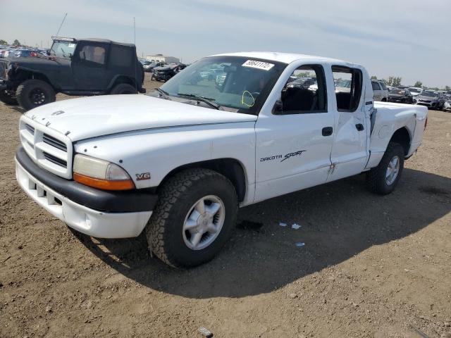 1B7GL2AX9YS739154 - 2000 DODGE DAKOTA QUA WHITE photo 2