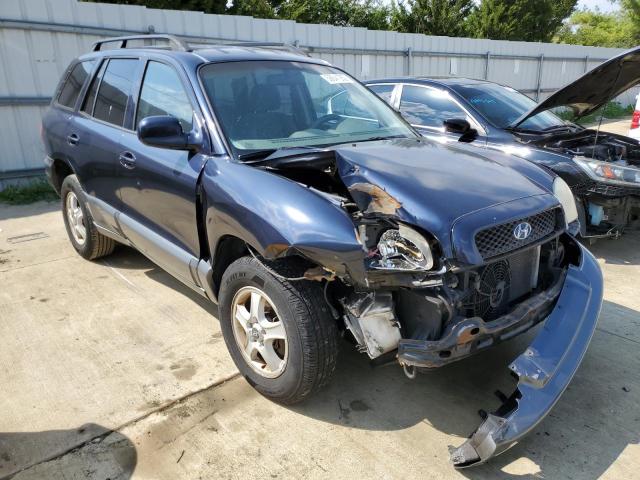 KM8SB12B14U630613 - 2004 HYUNDAI SANTA FE G BLUE photo 1