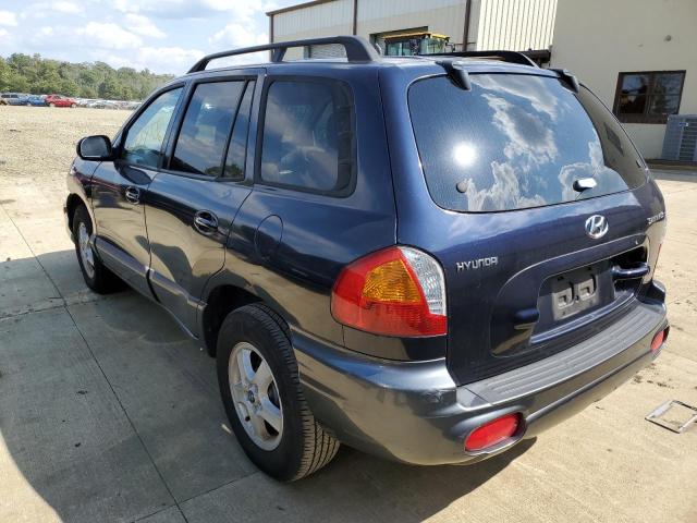 KM8SB12B14U630613 - 2004 HYUNDAI SANTA FE G BLUE photo 3