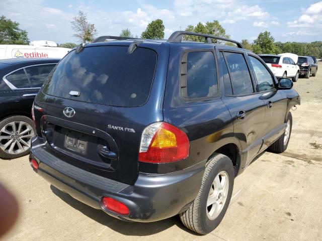 KM8SB12B14U630613 - 2004 HYUNDAI SANTA FE G BLUE photo 4