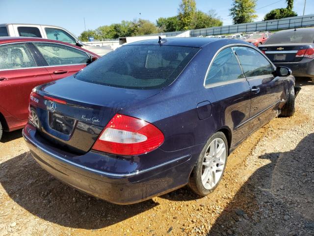 WDBTJ56H69F261355 - 2009 MERCEDES-BENZ CLK 350 BLUE photo 4