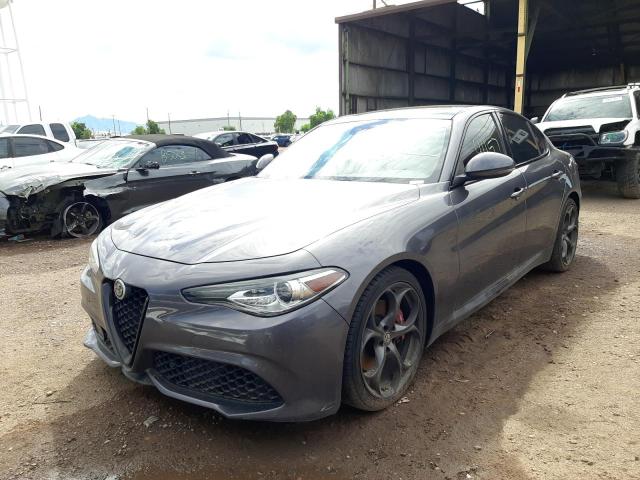 ZARFAECN6J7581529 - 2018 ALFA ROMEO GIULIA TI GRAY photo 2