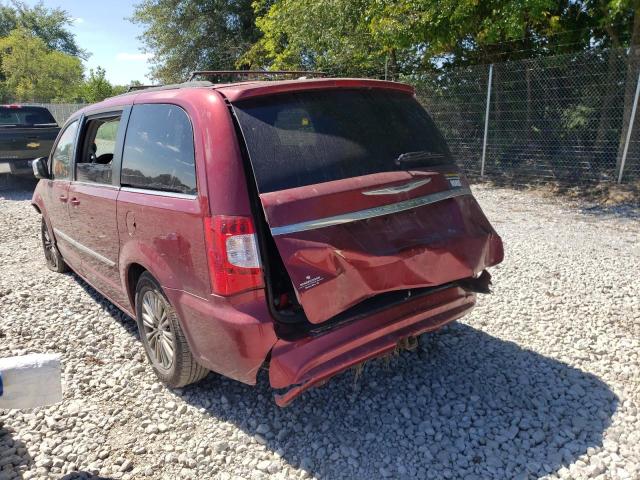 2C4RC1CG7DR653353 - 2013 CHRYSLER TOWN & COU RED photo 3